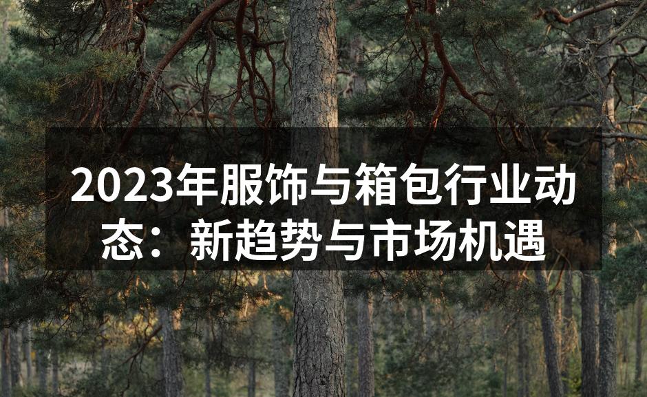 2023年服饰与箱包行业动态：新趋势与市